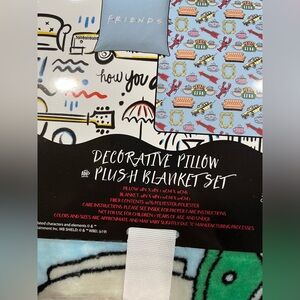 FRIENDS Light Blue Throw Pillow